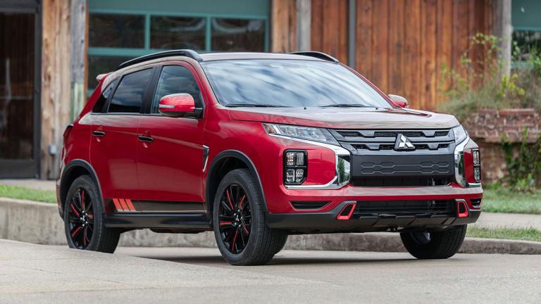 2023 Mitsubishi Outlander Sport in red.